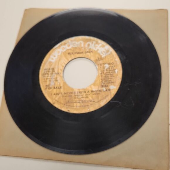 Wolfman Jack I Ain't Never Seen a White Man 45 RPM Vinyl Record - Picture 3 of 4